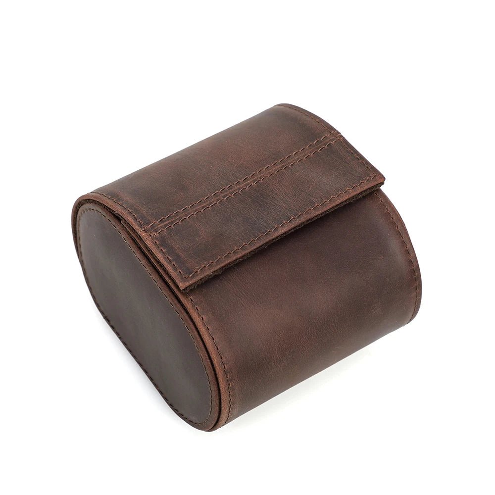 3 - Slot Crazy Horse Leather Watch Roll – Premium Watch Organizer | IGNIS Craft - Ignis Craft