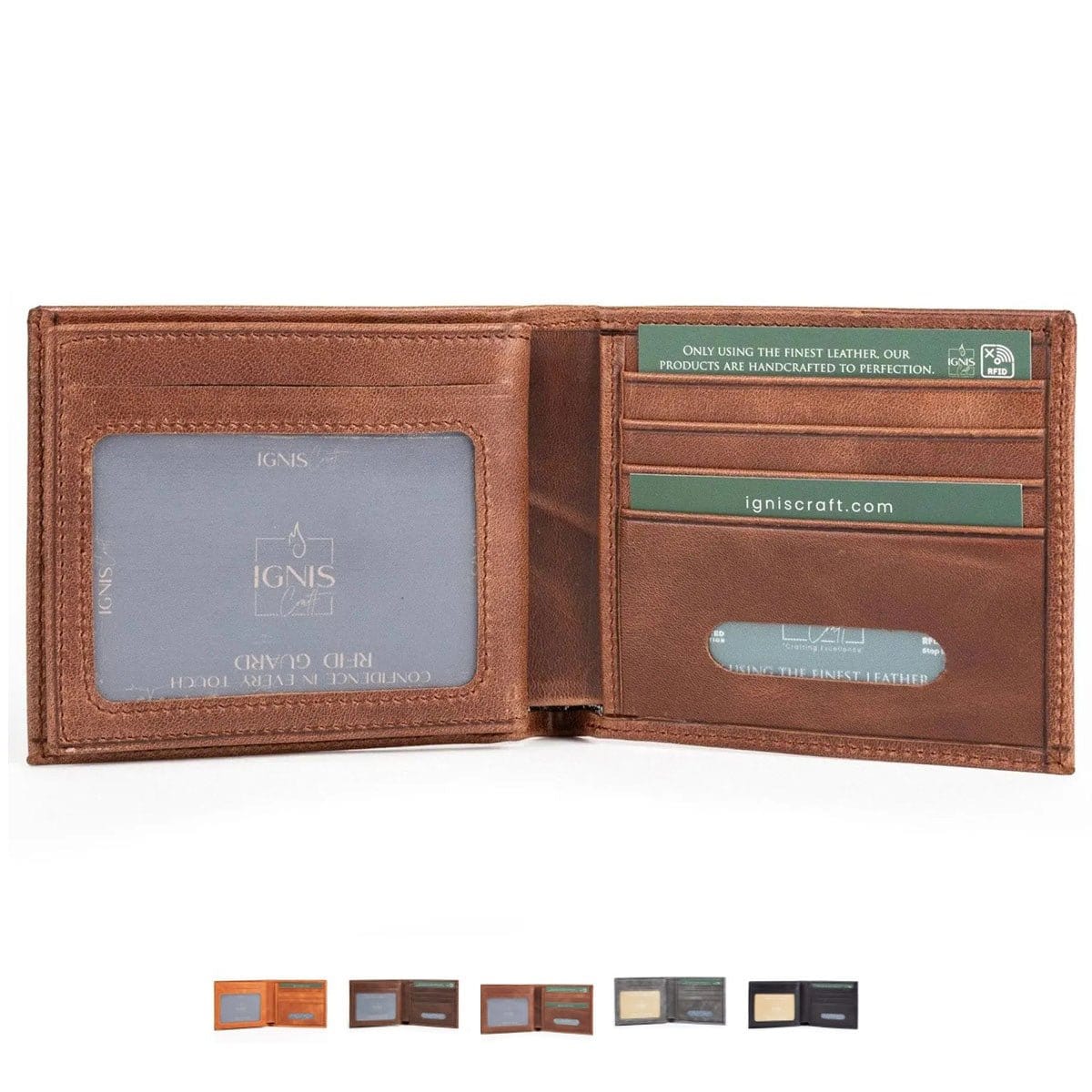 Bifold Leather Wallet | Companion Agate - Ignis Craft