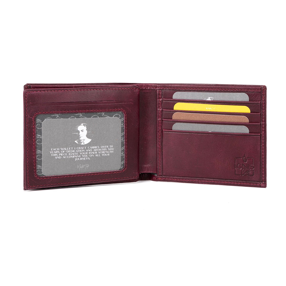 Bifold Leather Wallet | Companion Spinel - Ignis Craft