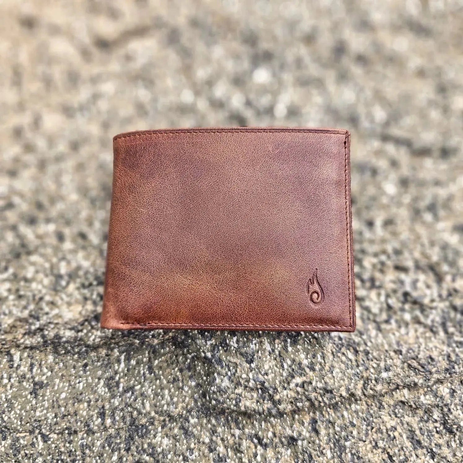 Bifold Leather Wallet | Essential Dynamic Agate - Ignis Craft