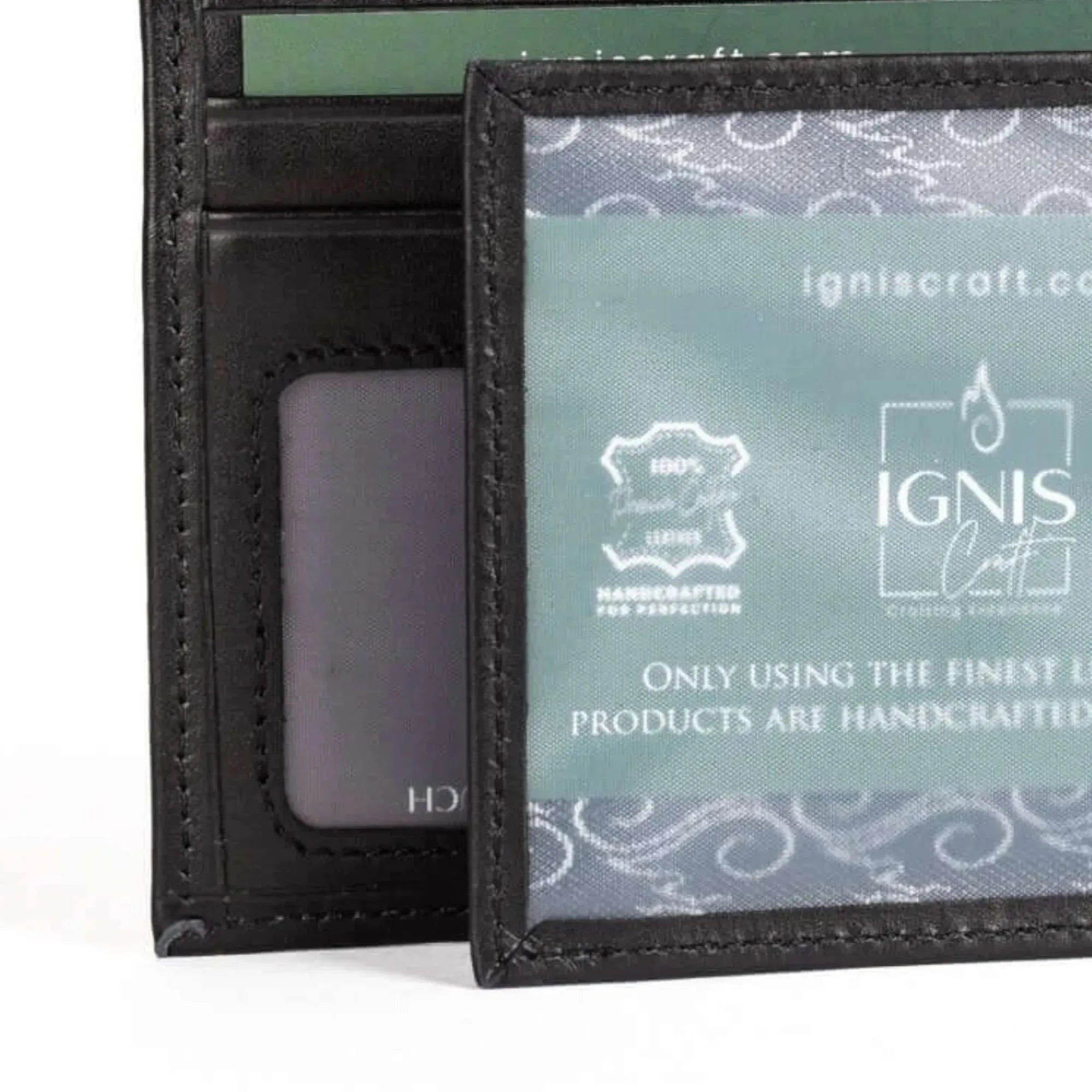 Bifold Leather Wallet | Essential Dynamic Onyx - Ignis Craft