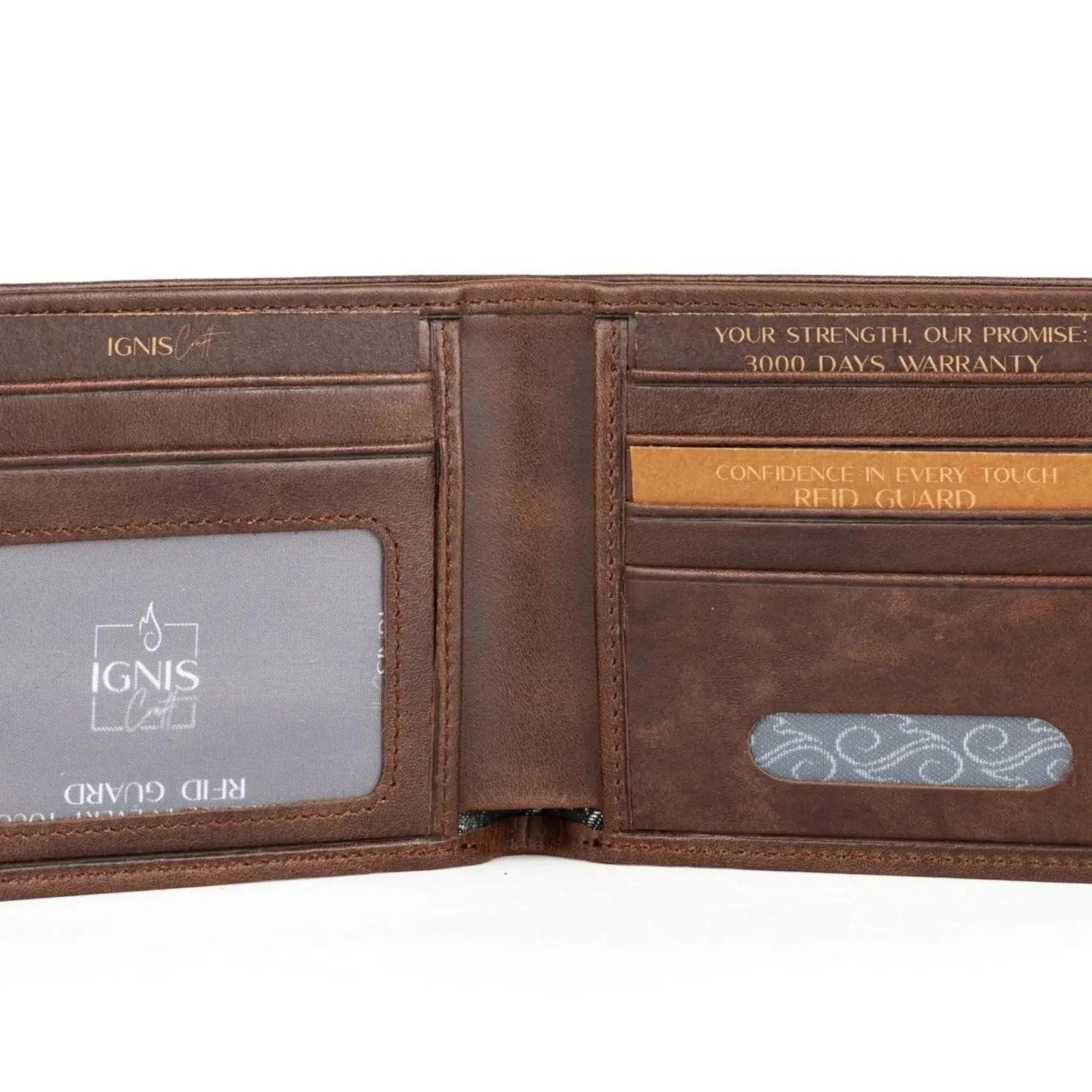 Bifold Leather Wallet | Essential Slim Jasper - Ignis Craft