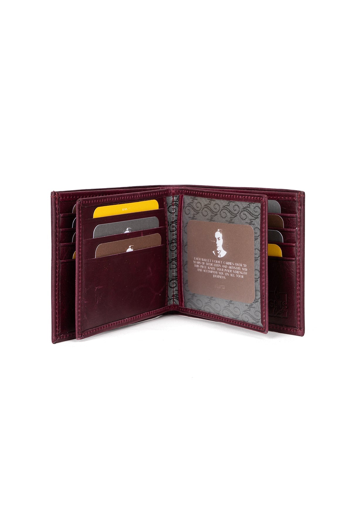 Bifold Leather Wallet | Essential Spinel - Ignis Craft