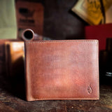 Bifold Leather Wallet | Solstice 4 Amber - Ignis Craft