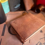 Bifold Leather Wallet | Solstice 4 Amber - Ignis Craft