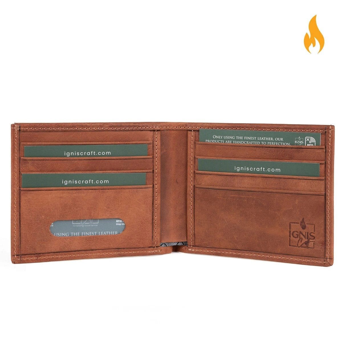 Bifold RFID Best men's wallet 2024 | Soloist Amber - Ignis Craft