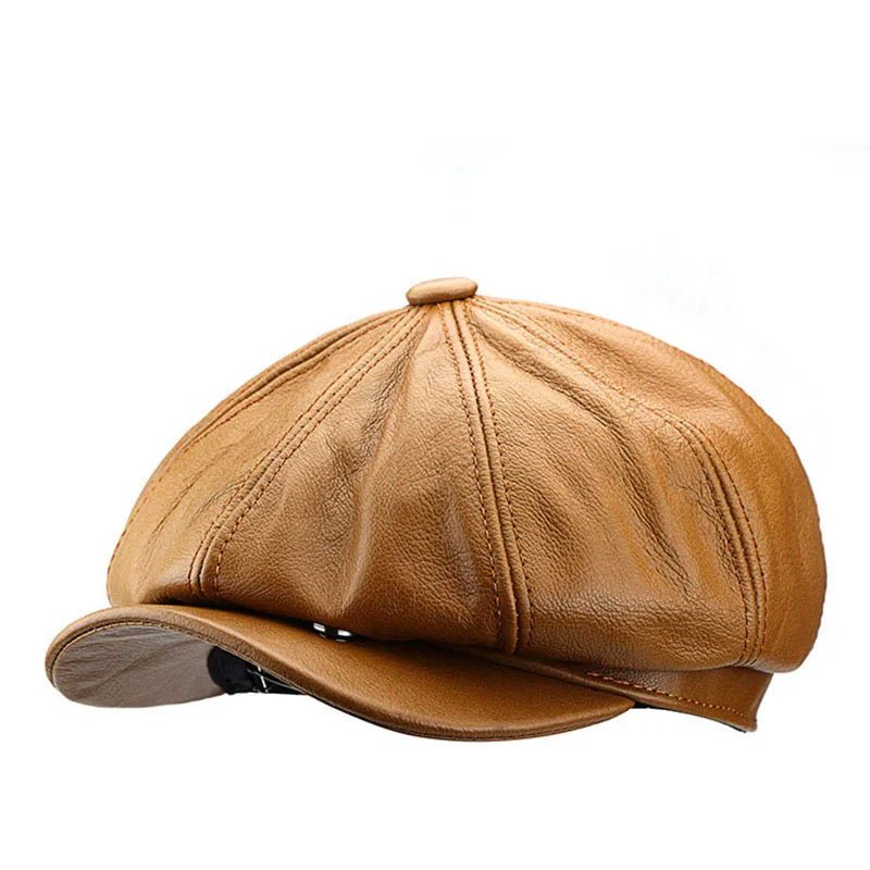 Classic Irish Leather Cap – Timeless Style and Versatile Warmth - Ignis Craft