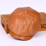 Classic Irish Leather Cap – Timeless Style and Versatile Warmth - Ignis Craft