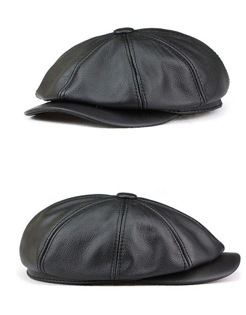 Classic Irish Leather Cap – Timeless Style and Versatile Warmth - Ignis Craft