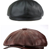 Classic Irish Leather Cap – Timeless Style and Versatile Warmth - Ignis Craft