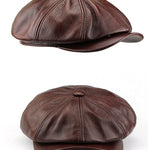 Classic Irish Leather Cap – Timeless Style and Versatile Warmth - Ignis Craft