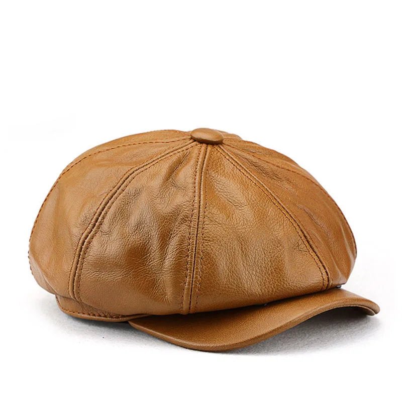 Classic Irish Leather Cap – Timeless Style and Versatile Warmth - Ignis Craft