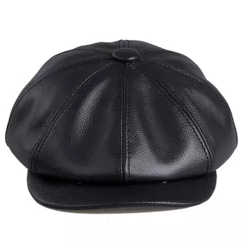 Classic Irish Leather Cap – Timeless Style and Versatile Warmth - Ignis Craft