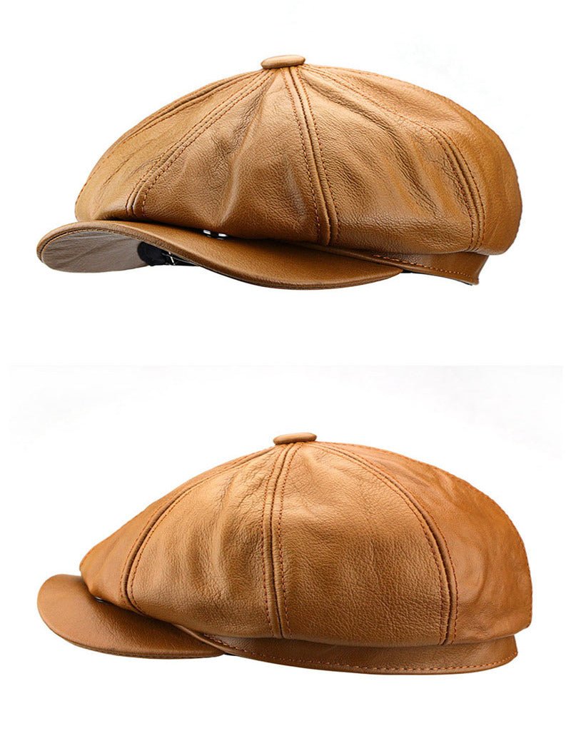 Classic Irish Leather Cap – Timeless Style and Versatile Warmth - Ignis Craft