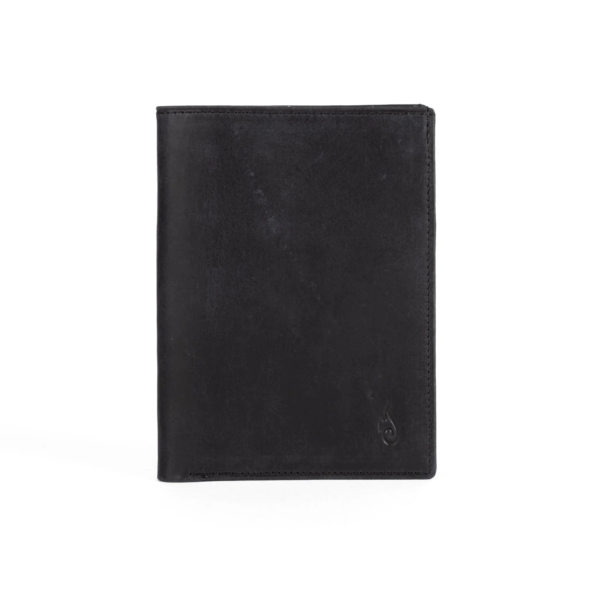 Leather Passport Wallet | Voyager Obsidian - Ignis Craft