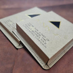 Leather Passport Wallets Mens | Voyager Agate - Ignis Craft