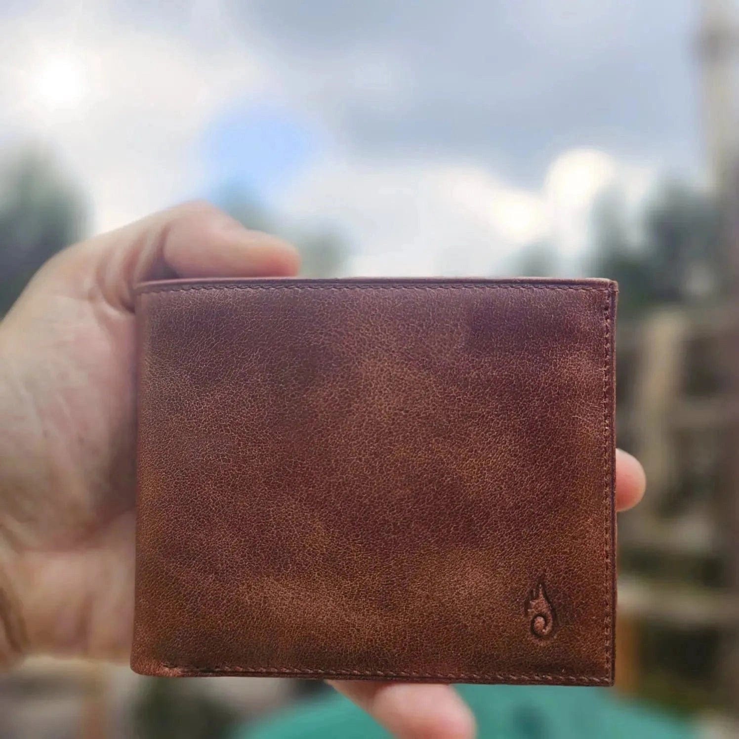 Mens Leather Bifold Wallet | Companion Jasper - Ignis Craft