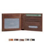 Mens Leather Bifold Wallet | Companion Jasper - Ignis Craft