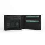 Mens Leather Bifold Wallet | Origin Duo Onyx - Ignis Craft