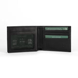 Mens Leather Bifold Wallet | Origin Duo Onyx - Ignis Craft