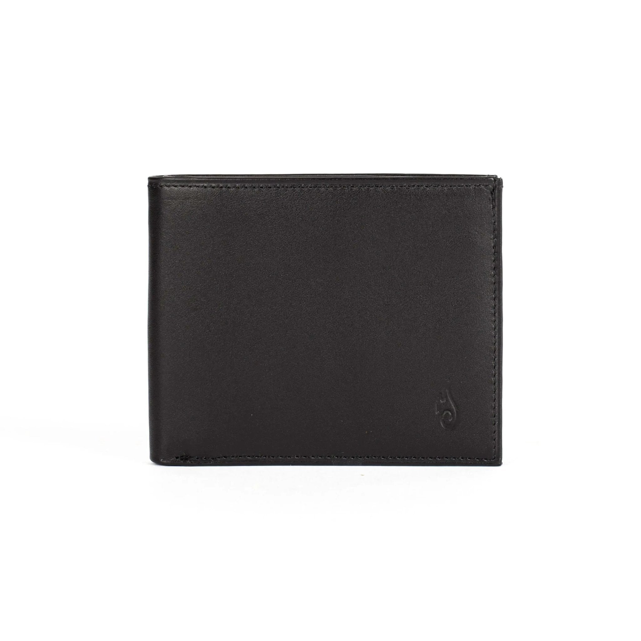 Mens Leather Bifold Wallet | Origin Duo Onyx - Ignis Craft