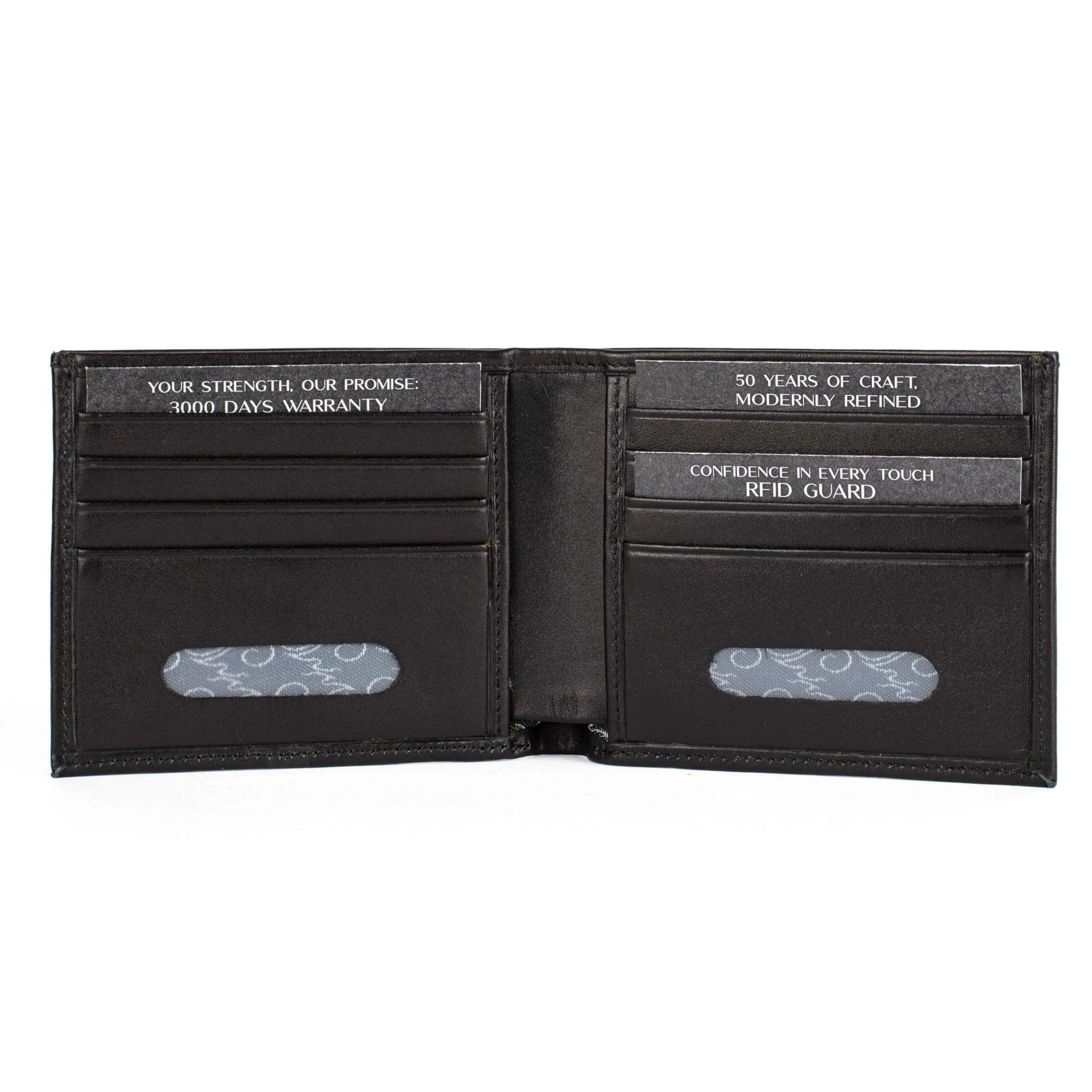 Mens Leather Bifold Wallet | Soloist Onyx - Ignis Craft