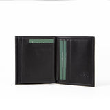 Mens Leather Vertical Bifold Wallet | Capsule Onyx - Ignis Craft