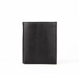 Mens Leather Vertical Bifold Wallet | Folio Onyx - Ignis Craft