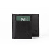 Mens Leather Vertical Bifold Wallet | Multifold Onyx - Ignis Craft