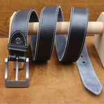 Men's Natural Cowhide Leather Belt – Durable Style with Unique Texture | IGNIS Craft - Ignis Craft