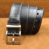 Men's Natural Cowhide Leather Belt – Durable Style with Unique Texture | IGNIS Craft - Ignis Craft