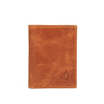 Mens Trifold Leather Wallet | Apex Amber - Ignis Craft