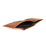 Mens Trifold Leather Wallet | Apex Amber - Ignis Craft