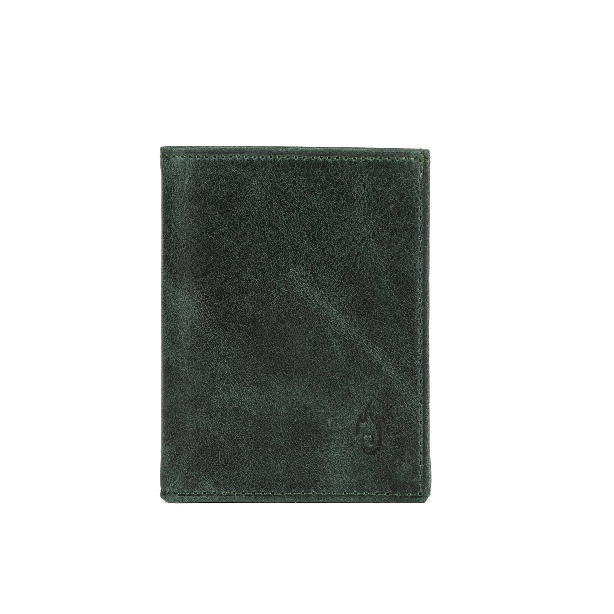 Mens Trifold Leather Wallet | Apex Jade - Ignis Craft