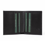 Mens Vertical Bifold Slim Card Wallet | Slimline Onyx - Ignis Craft