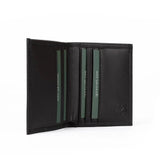 Mens Vertical Bifold Slim Card Wallet | Slimline Onyx - Ignis Craft