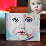 Painted Portraits | Custom Mens Card Holder - Ignis Craft