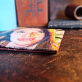 Painted Portraits | Custom Mens Card Holder - Ignis Craft