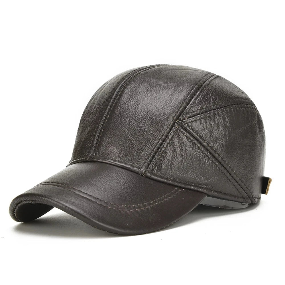 Timeless Genuine Leather Cap – Crafted for Comfort and Style - Ignis Craft