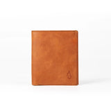 Vertical Bifold Leather Card Wallet | Slimline Amber - Ignis Craft