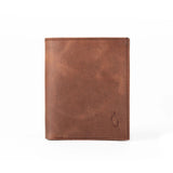 Vertical Bifold Leather Card Wallet | Slimline Jasper - Ignis Craft