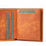 Vertical Bifold Leather Wallet | Capsule Amber - Ignis Craft