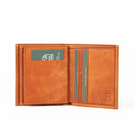 Vertical Bifold Leather Wallet | Capsule Amber - Ignis Craft