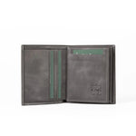 Vertical Bifold Leather Wallet | Capsule Basalt - Ignis Craft