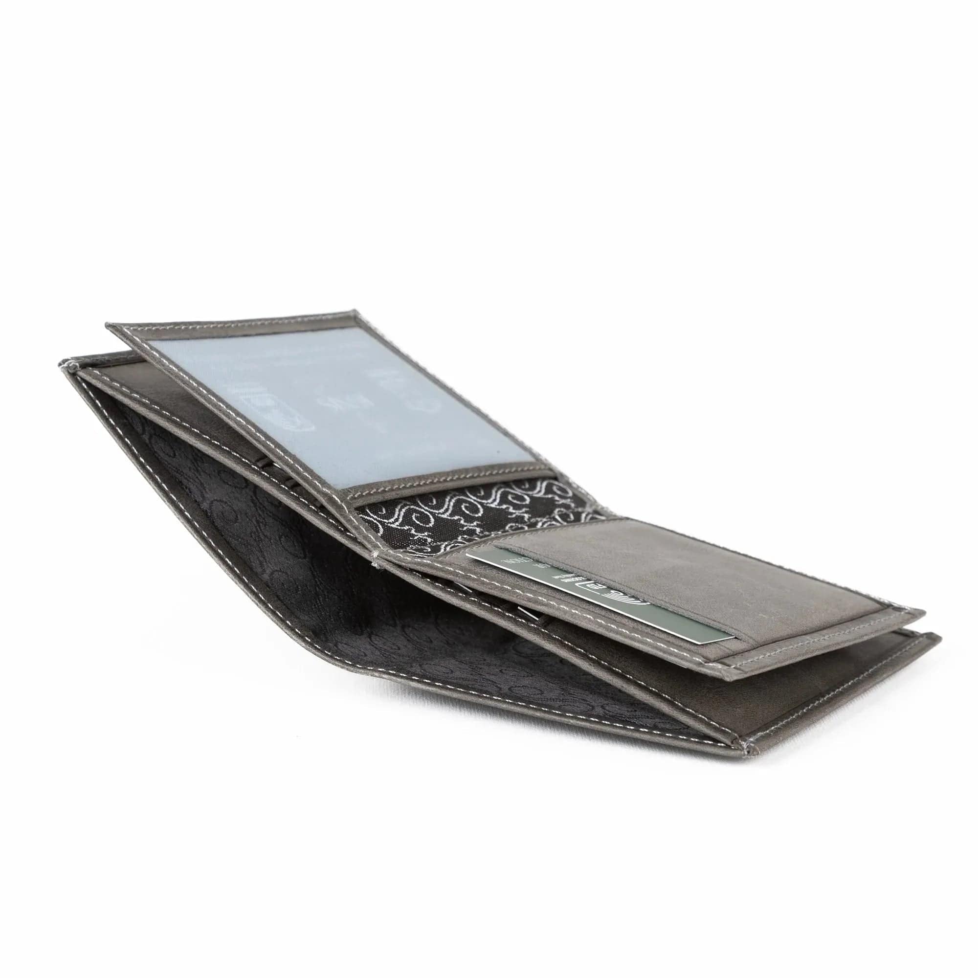 Vertical Bifold Leather Wallet | Capsule Basalt - Ignis Craft