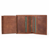 Vertical Bifold Leather Wallet | Multifold Jasper - Ignis Craft