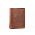 Vertical Bifold Leather Wallet | Multifold Jasper - Ignis Craft