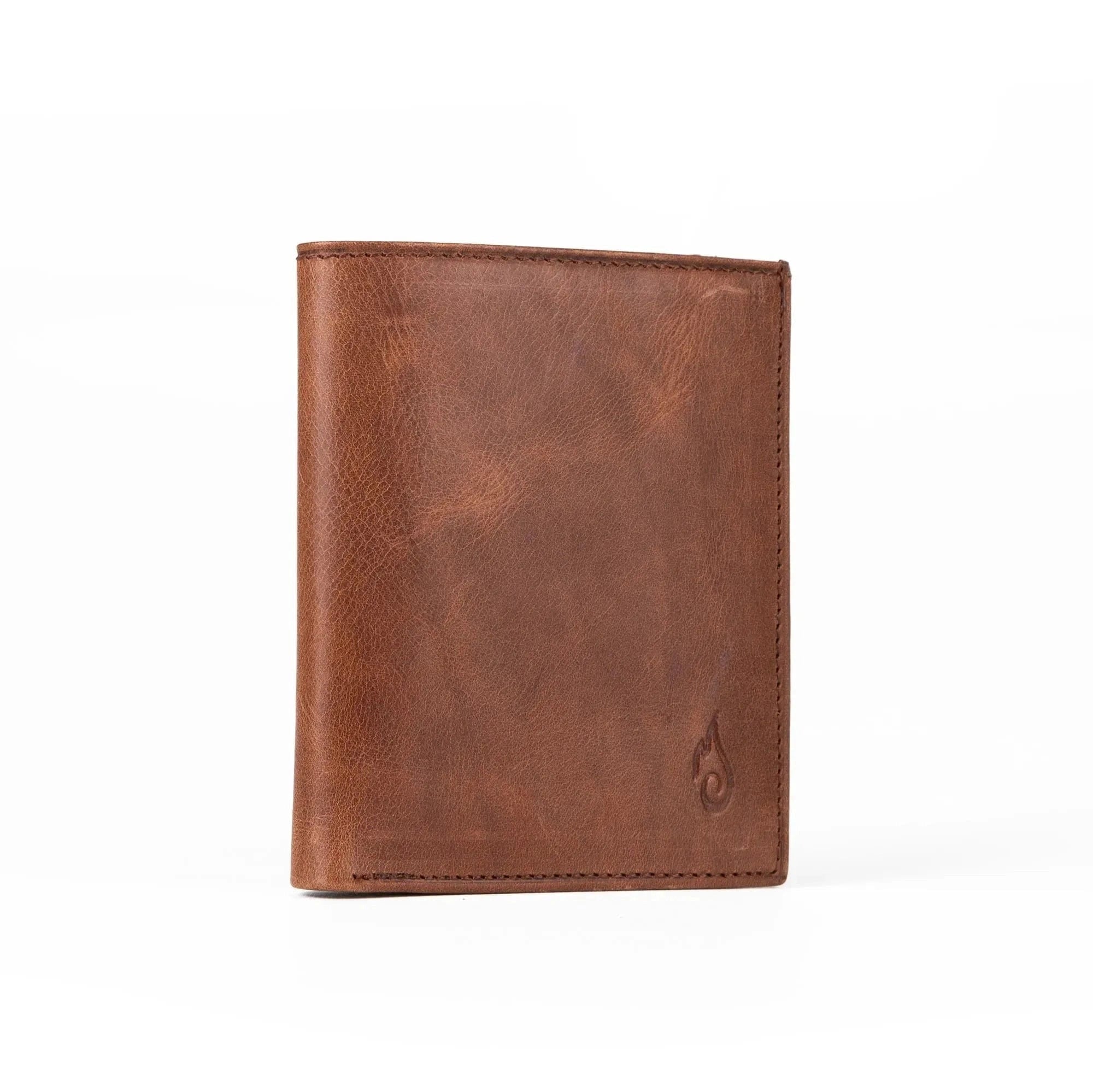 Vertical Bifold Leather Wallet | Multifold Jasper - Ignis Craft