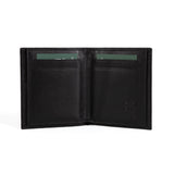 Vertical Bifold Leather Wallet | Pocket Pro Onyx - Ignis Craft